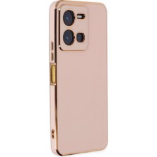 Microsonic Vivo Y35 Kılıf Olive Plated Pembe