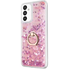 Microsonic Samsung Galaxy A13 5g Kılıf Glitter Liquid Holder Pembe