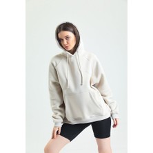 Revive Kapüşonlu Nakış Detaylı Sweatshirt