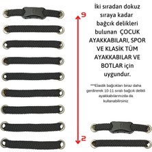 İpekbazaar Takbırak Lastikli Ayakkabı Bağcığı Bağlanmayan Akıllı Pratik Bağcık, Bot, Çocuk, Spor.. Için Uygun