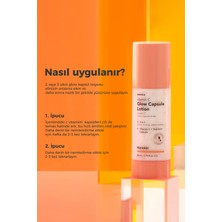 Hanskin Vitamin C Glow Capsule Lotion –  Nem Bariyerini Güçlendiren / Cilt Parlaklığını Artıran / Cildi Dengeleyen C Vitaminli Kapsül Içeren Losyon [ 80 ml ]