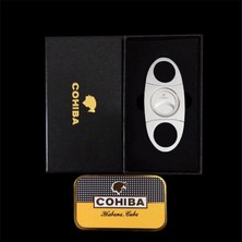 Valkyrie Cohiba Kutulu Çelik Puro Makası Çelik Puro Kesici