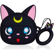 Microsonic AirPods 1. Nesil / 2. Nesil Kılıf Cartoon Figürlü Silikon Crtn-Fgr-Slr-Mn-Lna