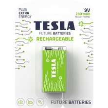 Tesla Rechargeable+ Serisi 9V Nı-Mh Pil Geleceğin Pilleri