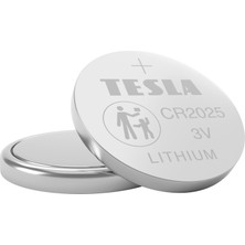 Tesla Button Serisi CR2025 Lityum Düğme Pil Geleceğin Pilleri 2 li Paket