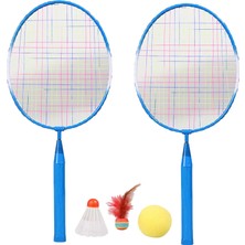 Yolanda F5Çocuklar Için Dayanıklı Badminton Raketleri Shuttlecocks Raket Balls Mini Mavi Için (Yurt Dışından)