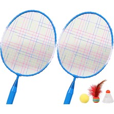 Yolanda F5Çocuklar Için Dayanıklı Badminton Raketleri Shuttlecocks Raket Balls Mini Mavi Için (Yurt Dışından)