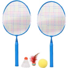 Yolanda F5Çocuklar Için Dayanıklı Badminton Raketleri Shuttlecocks Raket Balls Mini Mavi Için (Yurt Dışından)