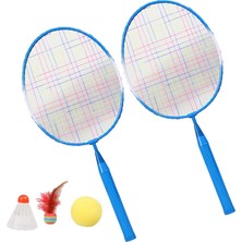 Yolanda F5Çocuklar Için Dayanıklı Badminton Raketleri Shuttlecocks Raket Balls Mini Mavi Için (Yurt Dışından)