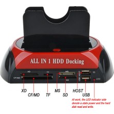 Allin1 HDD Base Ide Çift USB 2.0 Kart Okuyucu