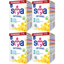 Sma Optipro 1200GR No:3 Devam Sütü (1-3 Yaş) (4 Lü Set)