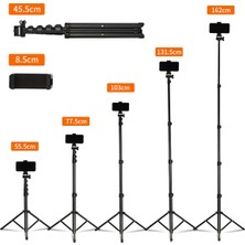 Jmary Mt-39 5 Kademeli 153CM Fonksiyonel 2 In 1 Monopod 360 Derece Dönebilen Başlıklı Tripod