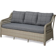 Tu Tienda Ronda 3+1+1+Masa+2puff Rattan Bahçe Balkon Mobilyası