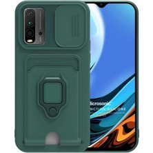 Microsonic Xiaomi Redmi 9t Kılıf Multifunction Silicone Yeşil