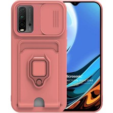 Microsonic Xiaomi Redmi 9t Kılıf Multifunction Silicone Pembe