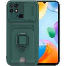 Microsonic Xiaomi Poco C40 Kılıf Multifunction Silicone Yeşil