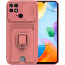 Microsonic Xiaomi Poco C40 Kılıf Multifunction Silicone Pembe