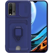 Microsonic Xiaomi Redmi 9t Kılıf Multifunction Silicone Lacivert