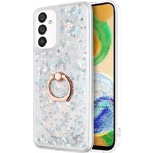 Microsonic Samsung Galaxy A13 5g Kılıf Glitter Liquid Holder Gümüş