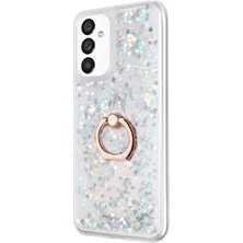 Microsonic Samsung Galaxy A13 5g Kılıf Glitter Liquid Holder Gümüş