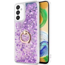 Microsonic Samsung Galaxy A13 5g Kılıf Glitter Liquid Holder Mor