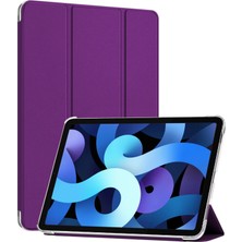 Microsonic Apple iPad 10.nesil 10.9`` Kılıf (A2696-A2757-A2777) Slim Translucent Back Smart Cover Mor