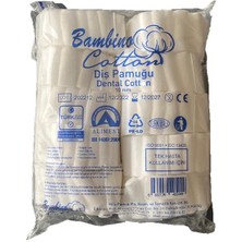 Bambino Cotton Diş Pamuğu 0.10 mm x 3.6 mm 500'lü 1 Paket