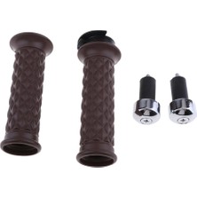 Strade Store 7/8 '' 22Mm Motosiklet Gidonu Elmas Gazlı Çubuklu Çubuklu Kahverengi (Yurt Dışından)