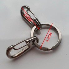 2 Adet 3.5cm Açık Kamp Kanca Tokası Şekli Carabiners + 1 Tur