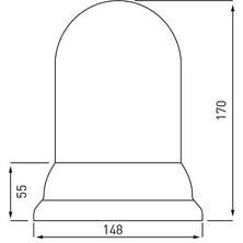 Emir Tepe Döner Lamba Mıknatıslı USB 12V Sarı