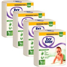 Evy Baby Bebek Bezi 4 Beden Maxi 4'lü Fırsat Paketi 108 Adet