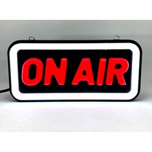 Leon Işık 'on Air' Işıklı Özel Tabela-Led ile Neon Görünümlü Tabela Beyaz Çizgi (25X12CM)