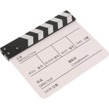 Yesper Clapper Clapperboard Tahtası Film Film Aksiyon Sahne Kayrak -Beyaz (Yurt Dışından)