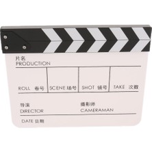 Yesper Clapper Clapperboard Tahtası Film Film Aksiyon Sahne Kayrak -Beyaz (Yurt Dışından)