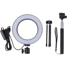 Yesper 5W LED El Feneri Telefon Kamera Dolgu Aydınlatma 6 Inç, Uzaktan Selfie Çubuğu, Esnek Tripod Standı, Akış 160MM (Yurt Dışından)