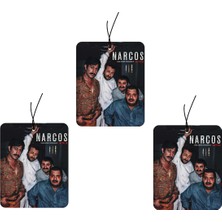 Jet Hızında Jethızında 3'lü Set Türk Işi Narcos Tasarımlı Dekoratif Oto Kokusu