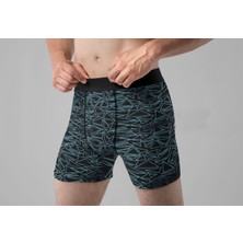 Nixora Store 4'lü Desenli Karışık Renkli Pamuklu Erkek Boxer