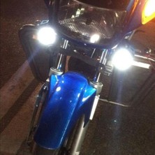 Wetnwind Scooter Motosiklet Arabası Için 2 Beyaz LED Motosiklet Far 10W Sis (Yurt Dışından)