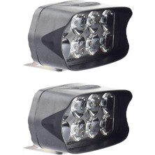 Wetnwind 6500K 8 LED 2 Adet Yardımcı Far Lambası 12V 12W Süper Parlak (Yurt Dışından)