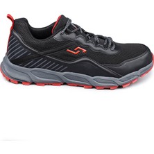 Jump 26582 Siyah - Kırmızı Erkek Spor Ayakkabı