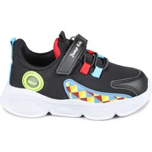 Jump 27241 Siyah - Mavi - Kırmızı Çocuk Spor Ayakkabı