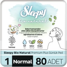 Sleepy Bio Natural Premium Plus Günlük Ped Normal 80 Adet Ped