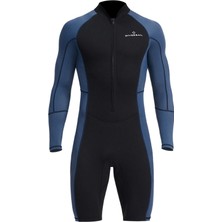 Homyl En Wetsuit Dalış Takım Elbise Ön Fermuarlı Wetsuit (Yurt Dışından)