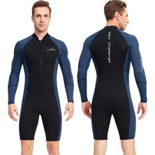 Homyl En Wetsuit Dalış Takım Elbise Ön Fermuarlı Wetsuit (Yurt Dışından)