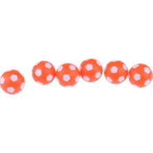 Homyl 6pcs Masa Futbol Topları Foosballs Mini Futbol 36MM Masa Üstü Oyun Turuncu (Yurt Dışından)