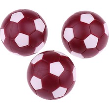 Homyl 6 Adet 36MM Mini Futbol Topları Foosball Yedek Toplar Koyu Kırmızı (Yurt Dışından)