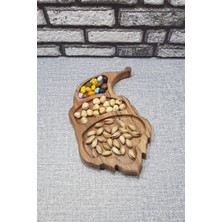 Koza Wood Art Ahşap Kayın Çerezlik-Kahvaltılık ve Servis- Sunum Tabağı KZ1041