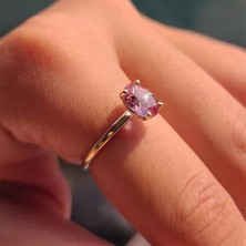 Fasek Gold 1.10 Karat Zultanit (Renk Değiştiren) Taşlı Pırlanta Montörü 925 Ayar Gümüş Evlilik Teklifi Yüzüğü