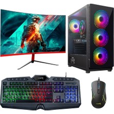 Turbox Tx84 Intel Core i5 3470 8GB Ram 256GB SSD 2GB GT1030 23.8" Curved Masaüstü Oyun Bilgisayarı