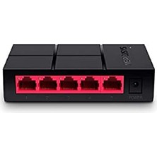 Mercusys MS105G, 5 Port, Gigabit, Yönetilemez, Masaüstü Switch